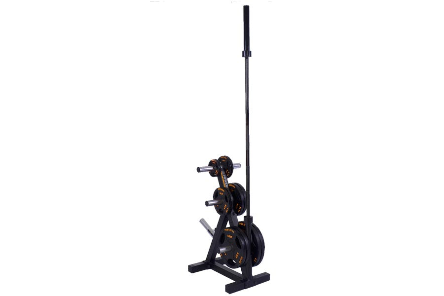 Powertec WorkBench Weight Plate & Bar Storage Rack