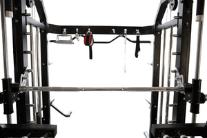 Warrior 801 Power Rack Functional Trainer Cable Pulley Crossover Home Gym w/ Smith Cage