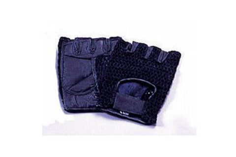 Warrior Black Leather Mesh Gloves.Size: S, M, L, and XL