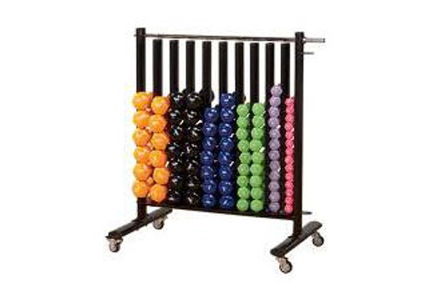 Warrior Neoprene/Vinyl Dumbbell Storage Slot Rack