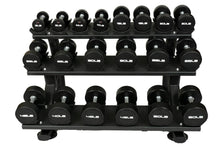 Load image into Gallery viewer, Warrior 3-Tier Compact Pro-Style Dumbbell Saddle Rack (10 Pair) (💥MEMORIAL SALE)
