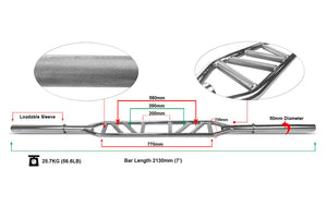 Warrior Multi-Grip Swiss Olympic Bar