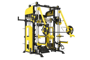 Warrior Power Rack Cage Cable Pulley Home Gym Smith Machine w/ Optional Jammer Arms