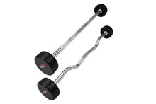 Load image into Gallery viewer, Warrior Pro-Style Fixed Solid Head Rubber Barbells
