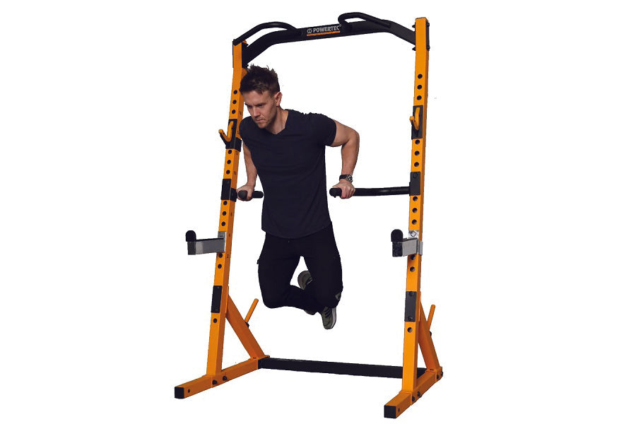 Powertec WorkBench Half Rack (Black) (🎉MEMORIAL SALE) – 360 Fitness ...