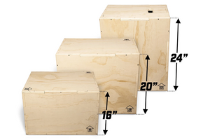 Warrior 3-in-1 Wooden Plyo Box