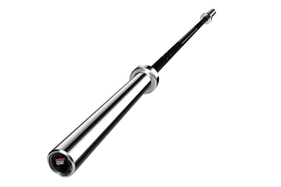 Warrior Black Zinc & Chrome Olympic Barbell – 360 Fitness Superstore