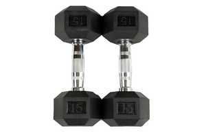 Warrior Rubber Hex Dumbbells ($1.39/lb)