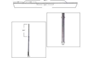 Warrior Standard 1" EZ-Curl Bar - Straight Clamp End